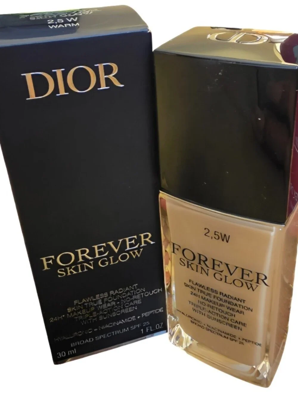 Dior Forever Skin Glow Foundation - 24h Wear - 2.5W Warm New